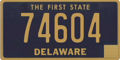 DE license plate 74604