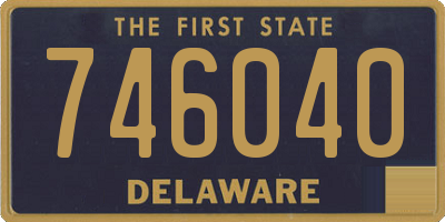 DE license plate 746040