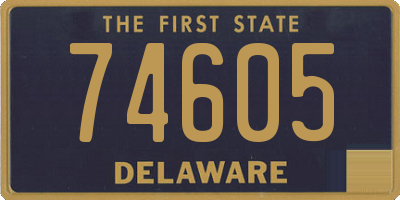 DE license plate 74605