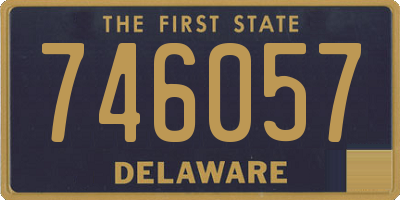 DE license plate 746057