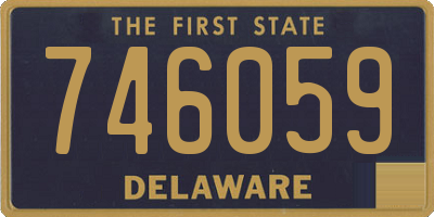DE license plate 746059