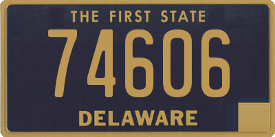 DE license plate 74606