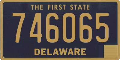 DE license plate 746065
