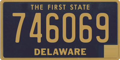 DE license plate 746069