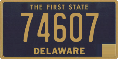 DE license plate 74607