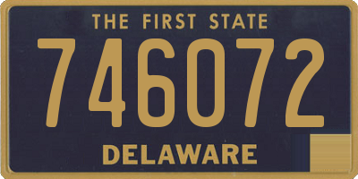 DE license plate 746072