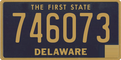 DE license plate 746073