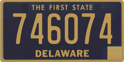 DE license plate 746074