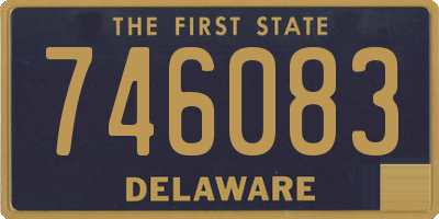DE license plate 746083