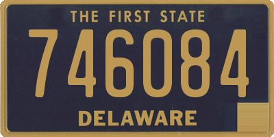 DE license plate 746084