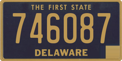 DE license plate 746087