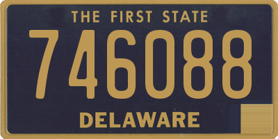 DE license plate 746088