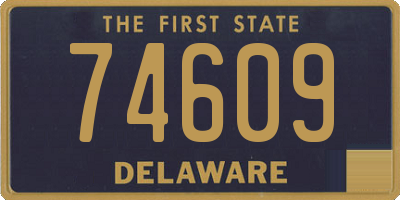 DE license plate 74609