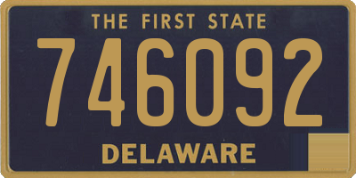 DE license plate 746092