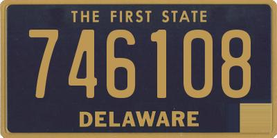 DE license plate 746108