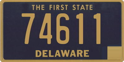 DE license plate 74611