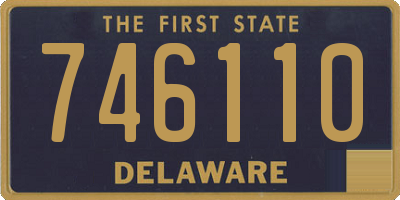 DE license plate 746110