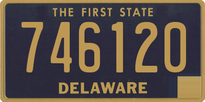 DE license plate 746120