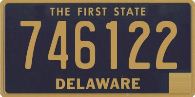 DE license plate 746122