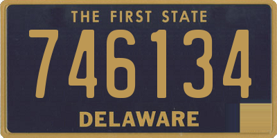 DE license plate 746134