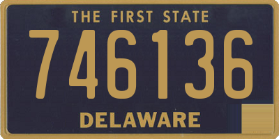 DE license plate 746136