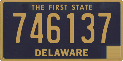 DE license plate 746137