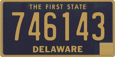 DE license plate 746143