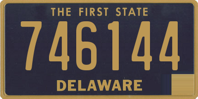 DE license plate 746144