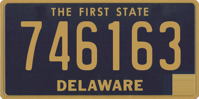 DE license plate 746163