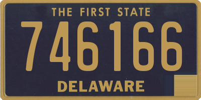 DE license plate 746166