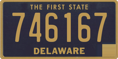 DE license plate 746167