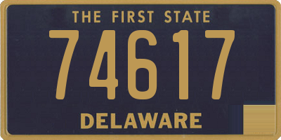 DE license plate 74617