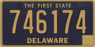 DE license plate 746174