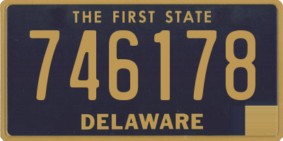 DE license plate 746178