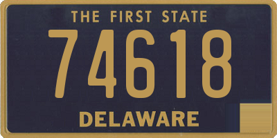 DE license plate 74618