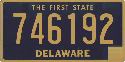 DE license plate 746192