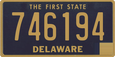 DE license plate 746194