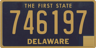DE license plate 746197