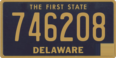 DE license plate 746208