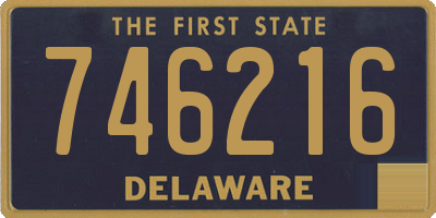 DE license plate 746216
