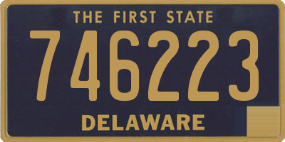 DE license plate 746223