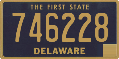 DE license plate 746228