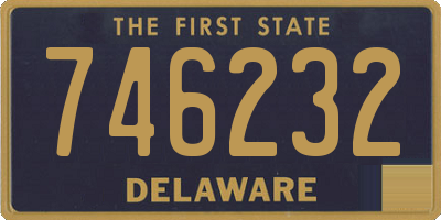 DE license plate 746232