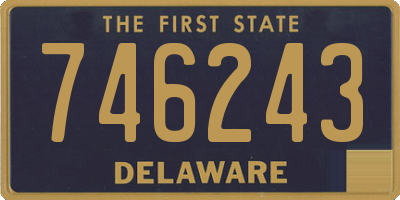 DE license plate 746243