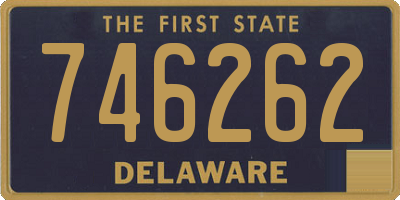 DE license plate 746262