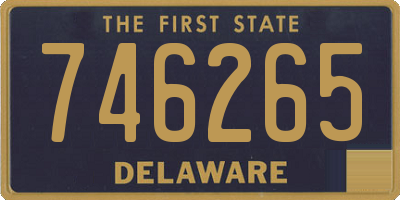 DE license plate 746265