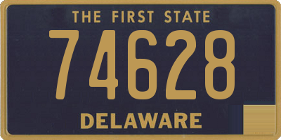 DE license plate 74628