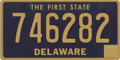 DE license plate 746282