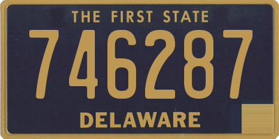 DE license plate 746287