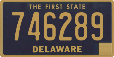 DE license plate 746289